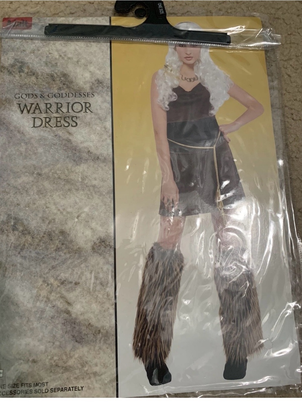 Womans Warrior Dress And Capelet Halloween Costume One Size In Style Of Arya New
